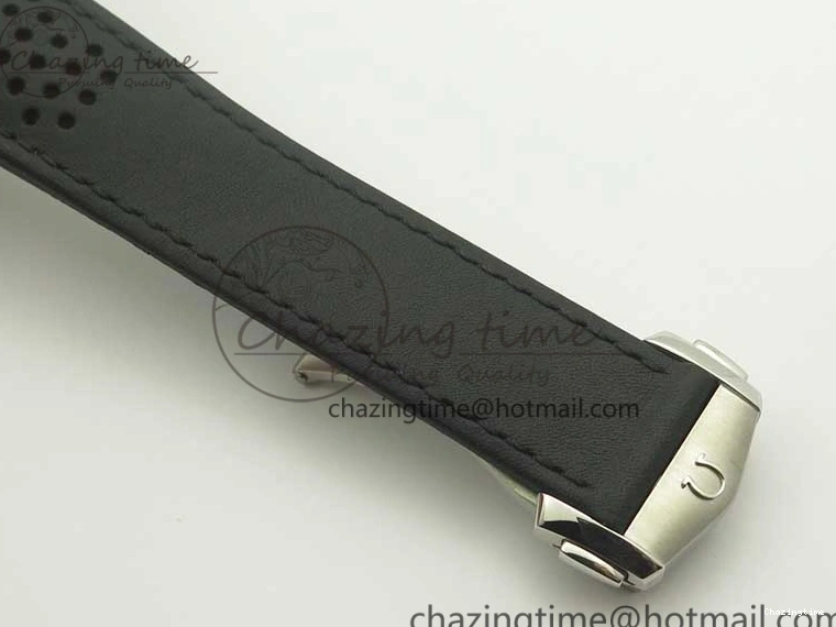 1224 Racing Master Chronometer OMF 1:1 Best Edition Black Dial Orange Hand on Black Leather Strap A Contemporary 7999